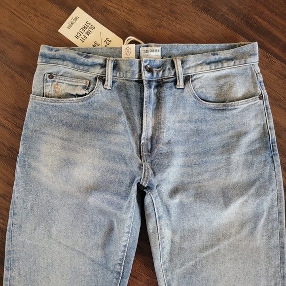 New Todd Snyder Men's Slim Fit Stretch Jeans Size 32W x 34 L - Picture 2 of 12